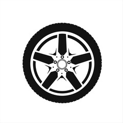 Fototapeta premium tire and wheels logo, automotive logo design