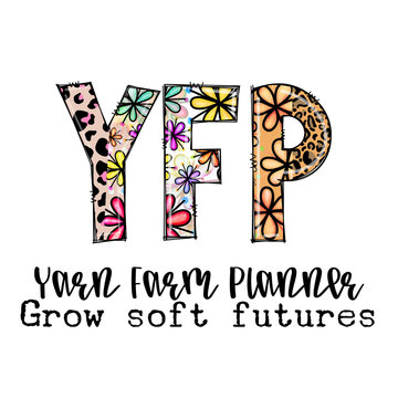 YFP Farm Planner Grow Soft Futures Design with Flowers and Leopard Print