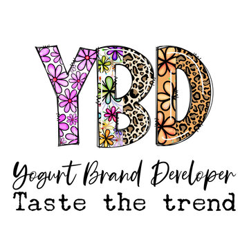 Yogurt Brand Developer Taste the Trend Design with Floral and Leopard Patterns