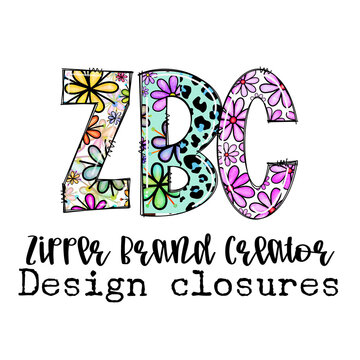 ZBC Brand Custom Design closures with floral and leopard print patterns