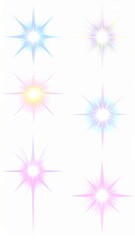 Pastel Sparkle Light Effects Set