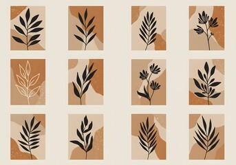 set of seamless patterns with animals