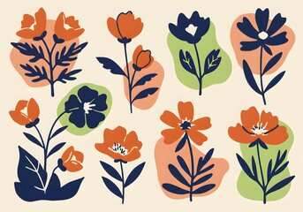 seamless pattern with tulips