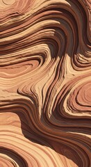 Fototapeta premium Abstract swirling sandstone texture with warm earthy tones