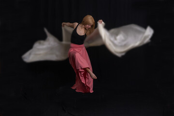 Toni dancing in the studio