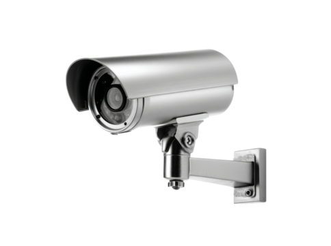 Modern security camera system high definition surveillance technology, Isolated On Transparent Background - Powered by Adobe