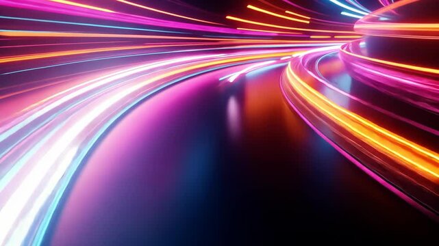 Nighttime Highway Landscape