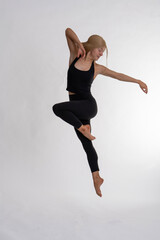 Dancer Toni in the studio dancing 