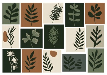 seamless pattern with leaves