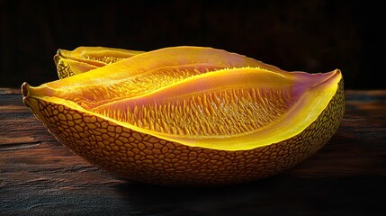 Vibrant Honeycomb Close-Up: Golden Texture and Sweet Delight