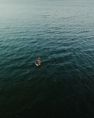windsurfer on the sea