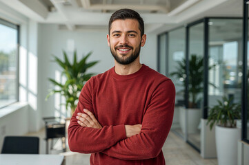 portrait of a handsome young businessman