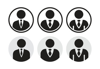 Social media business avatar default icon collection