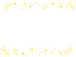 パステルカラーの星フレーム