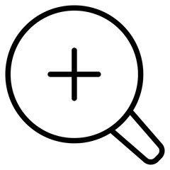 Fototapeta premium Zoom in icon vector illustration