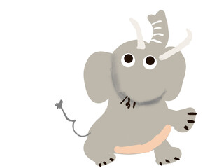 Hand drawn elephant