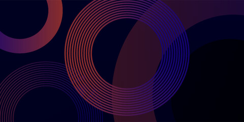 Abstract gradient circle shape background with shadow decoration. Modern overlap geometric shape graphic design. Futuristic concept.