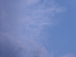 Light gentle cloud s on a blue sky