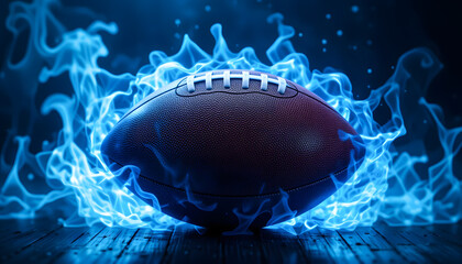 abstract blue background with flames | A Fusion of Brainpower and Energy | Futuristic Power in Motion |  Abstract Technology and Intelligence