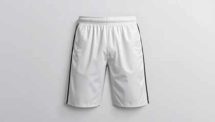 white shorts pant in white background | white and gray striped pants | Realistic 3D Shorts and Apparel Collection | Fashion Essentials for All Ages |  Modern Unisex Outfit Mockups