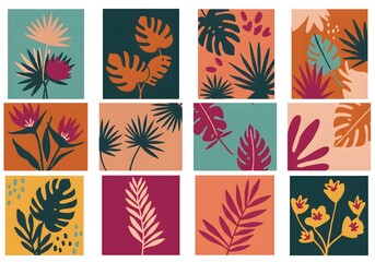 seamless background with autumn leaves