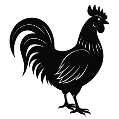 rooster vector sihouette