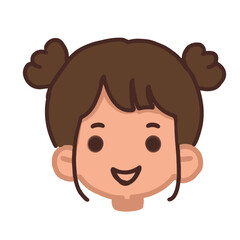 Girl with 2 Bun 