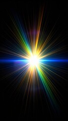 Colorful Light Burst Explosion Abstract Background