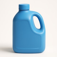 3d icon of a blue plastic bottle isolated on white background