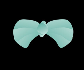 four leaf clover on black