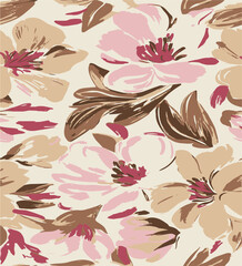 botanical floral, vector, seamless pattern , herbs and leaves ,big set, background with flowers