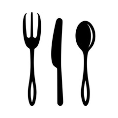 spoon and fork ,  fork spoon and knife