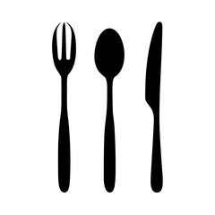 spoon and fork, fork and knife