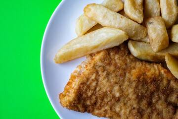 Classic Ready Meal Of Fish And Chips For One Person