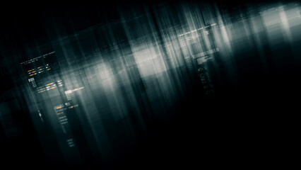 Futuristic network simulation blending AI, quantum physics, and deep learning, with a particle...