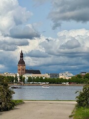 view of the city river