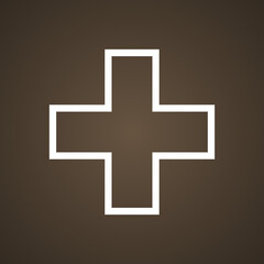 Obraz premium Swiss cross - symbol from the flag of Switzerland.