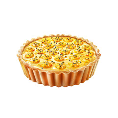 Delicious Passion Fruit Tart with Sesame Seeds