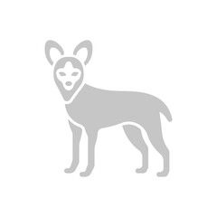 african wild dog icon