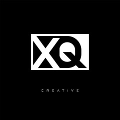 XQ Negative Space Logo – Minimalist Black & White Monogram for Creative Branding, Fashion, Identity & Modern Logo Design	