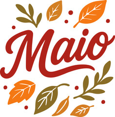 Letras decorativas Maio