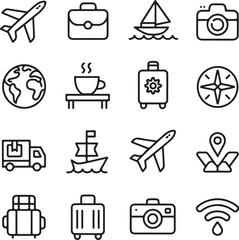 "40 Summer & Camping Line Icons – Outdoor Adventure SVG Pack"

"Minimal Travel & Beach Icons – Vector Set for Vacation Projects"

"Camping, Hiking, and Nature Icons – Perfect for Outdoor Designs"

"Va