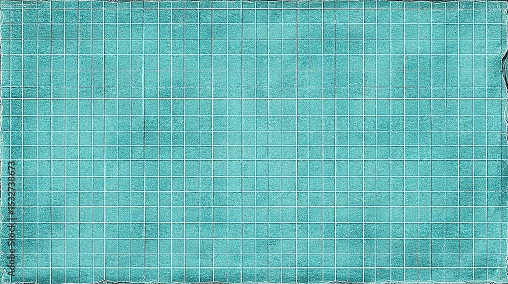 Poster teal graph paper background with prominent grid lines for design