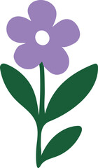 Elemento flores e folhas estilo orgânico