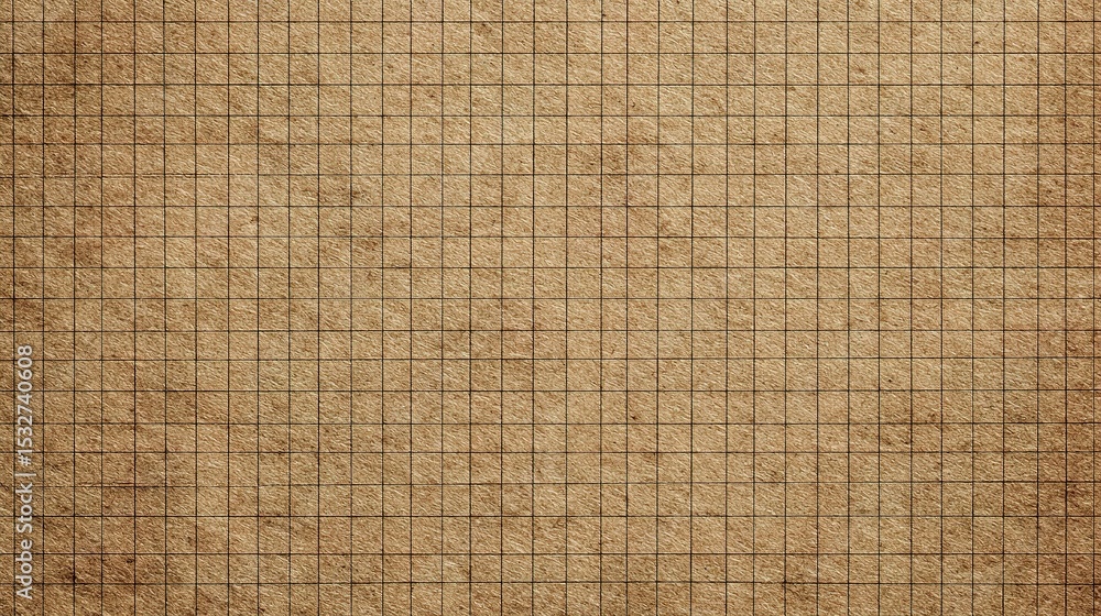 Poster vintage checkered graph paper pattern on textured background