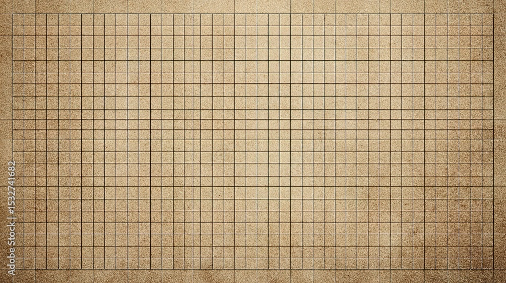 Aufkleber old graph paper grid sheet background in standard scale format