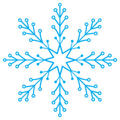 Snowflake vector, Christmas vector, Snowflake icon , snowflake collection illustration on white background 