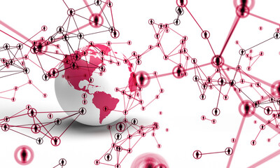 mondo, pianeta, network, relazioni, condivisione, persone, america
