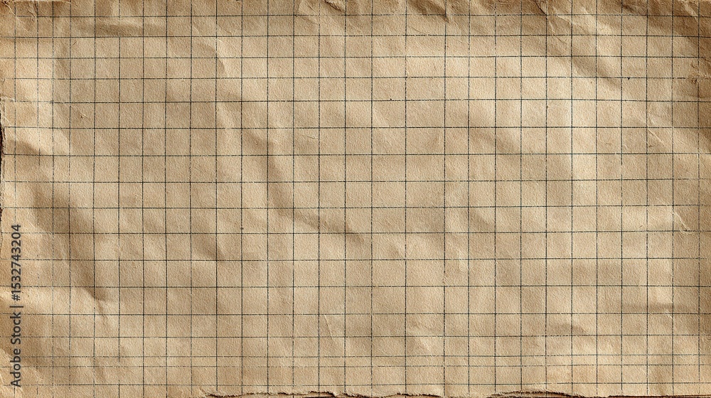 Aufkleber vintage squared notebook paper texture with faded grid lines