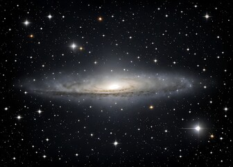A Majestic Spiral Galaxy Shines Brightly Amidst a Star Studded Sky, Its Swirling Arms and Brilliant Core Illuminating the Vastness of Space, a Cosmic Jewel